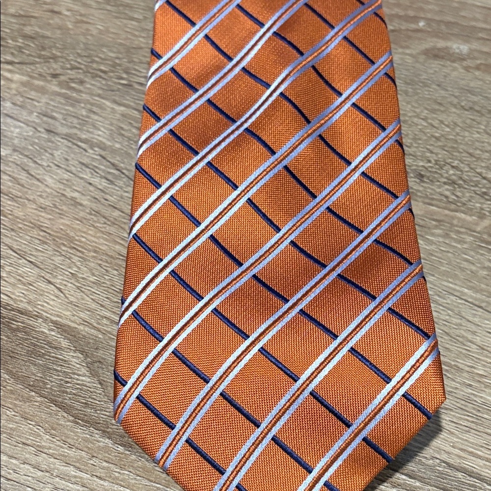 Tasso Ella Tie - Orange Striped Men's Tie Nordstrom